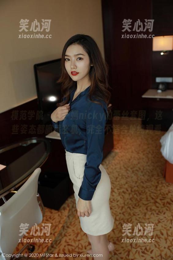 模范学院 - 白子嫣nicky的蕾丝套图，这些姿态都暗藏玄机，完全不适合单纯观看！